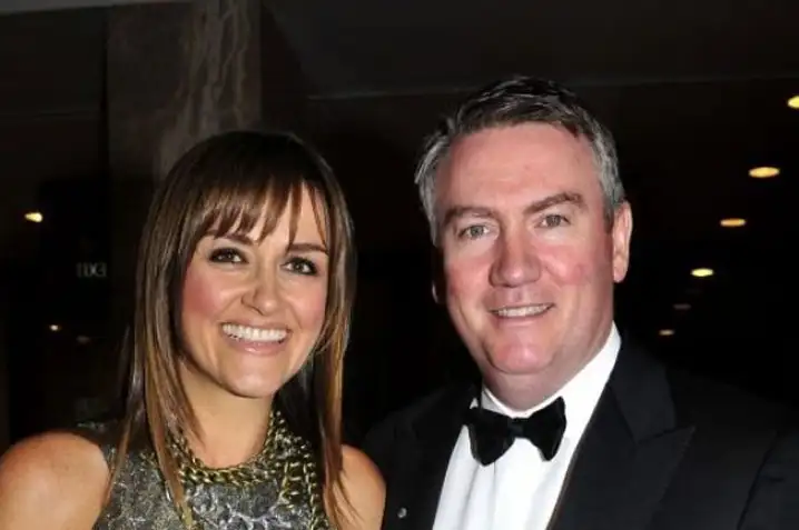 Eddie McGuire’s wife and his sons support